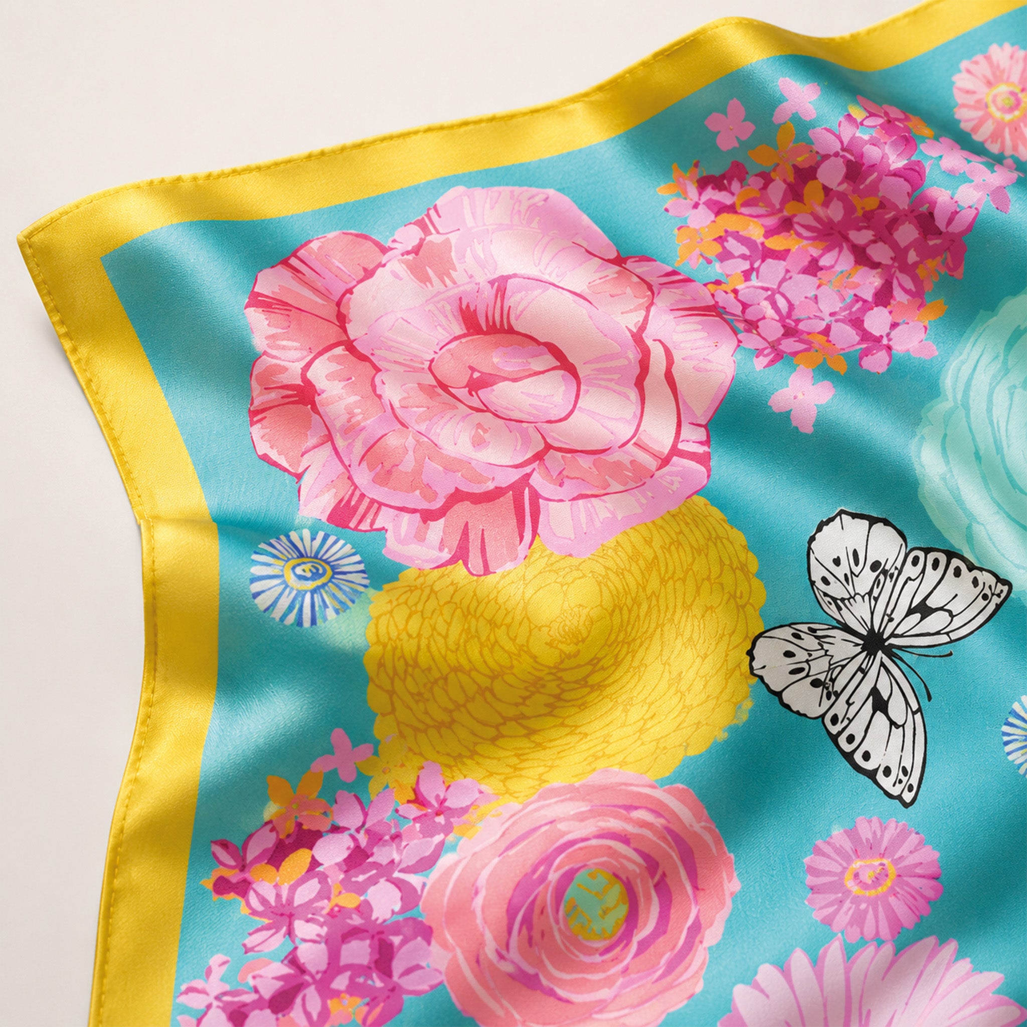 Foulard donna in pura seta – Stampa Aura Reale