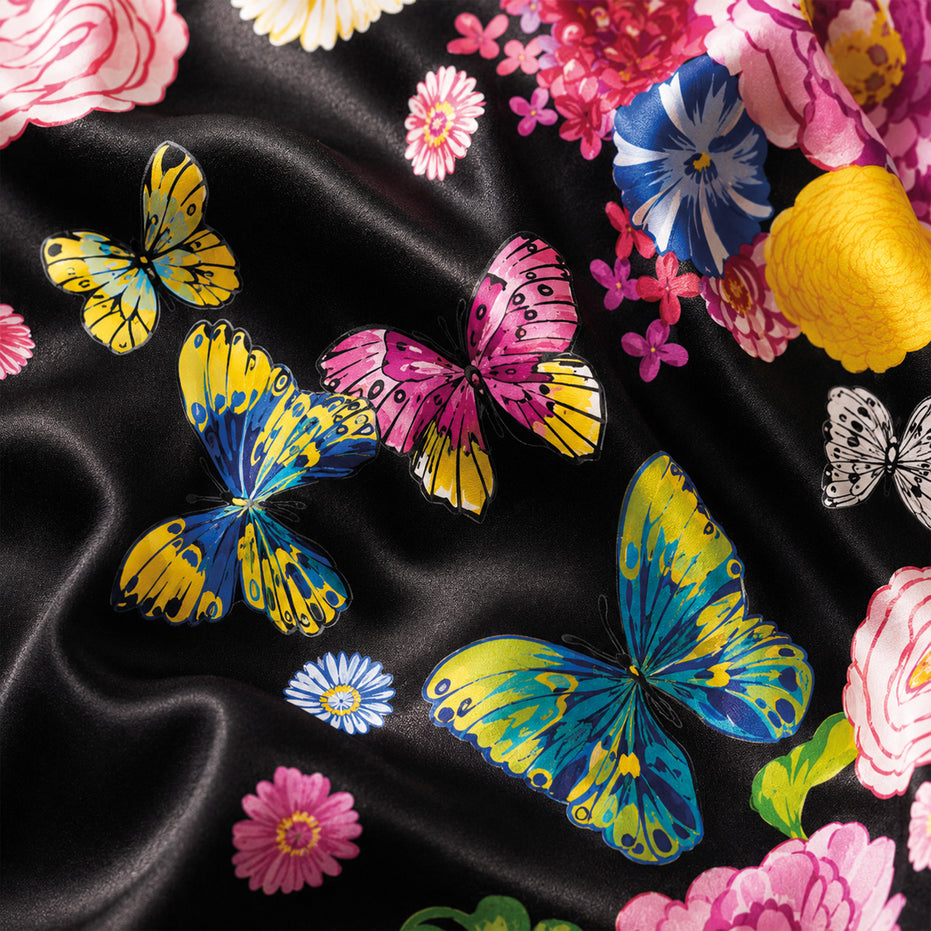 Foulard donna in pura seta – Stampa Aura Reale