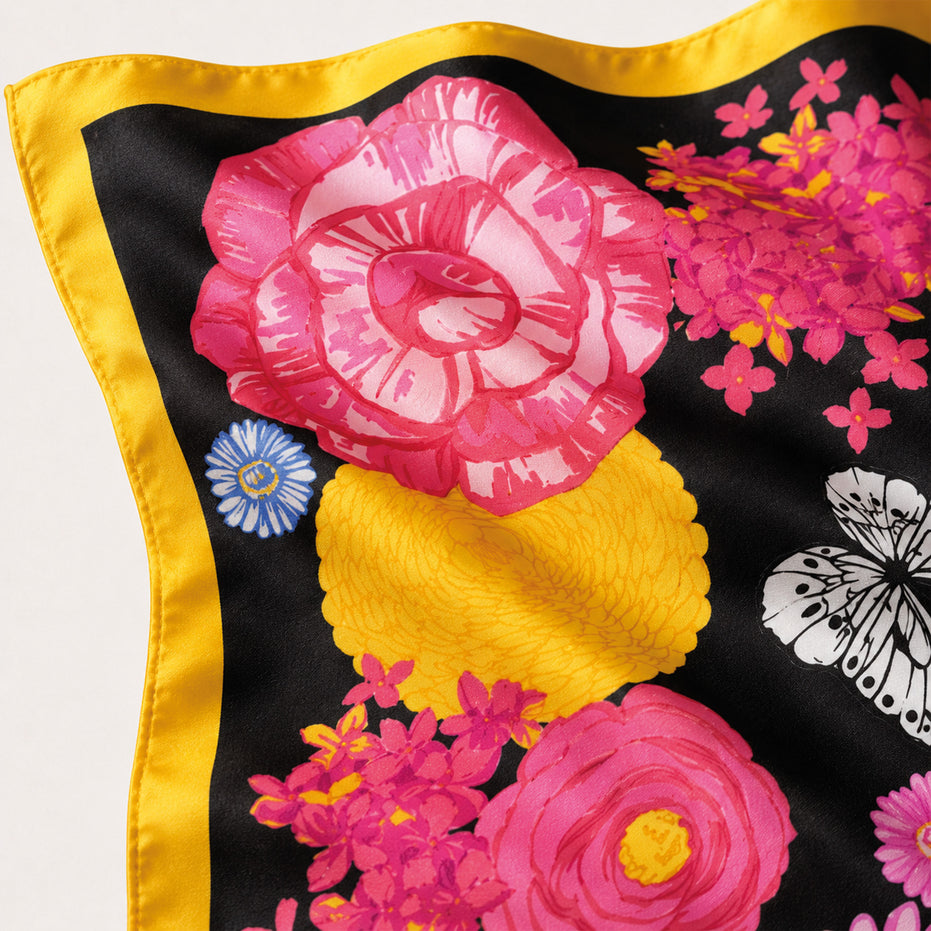 Foulard donna in pura seta – Stampa Aura Reale