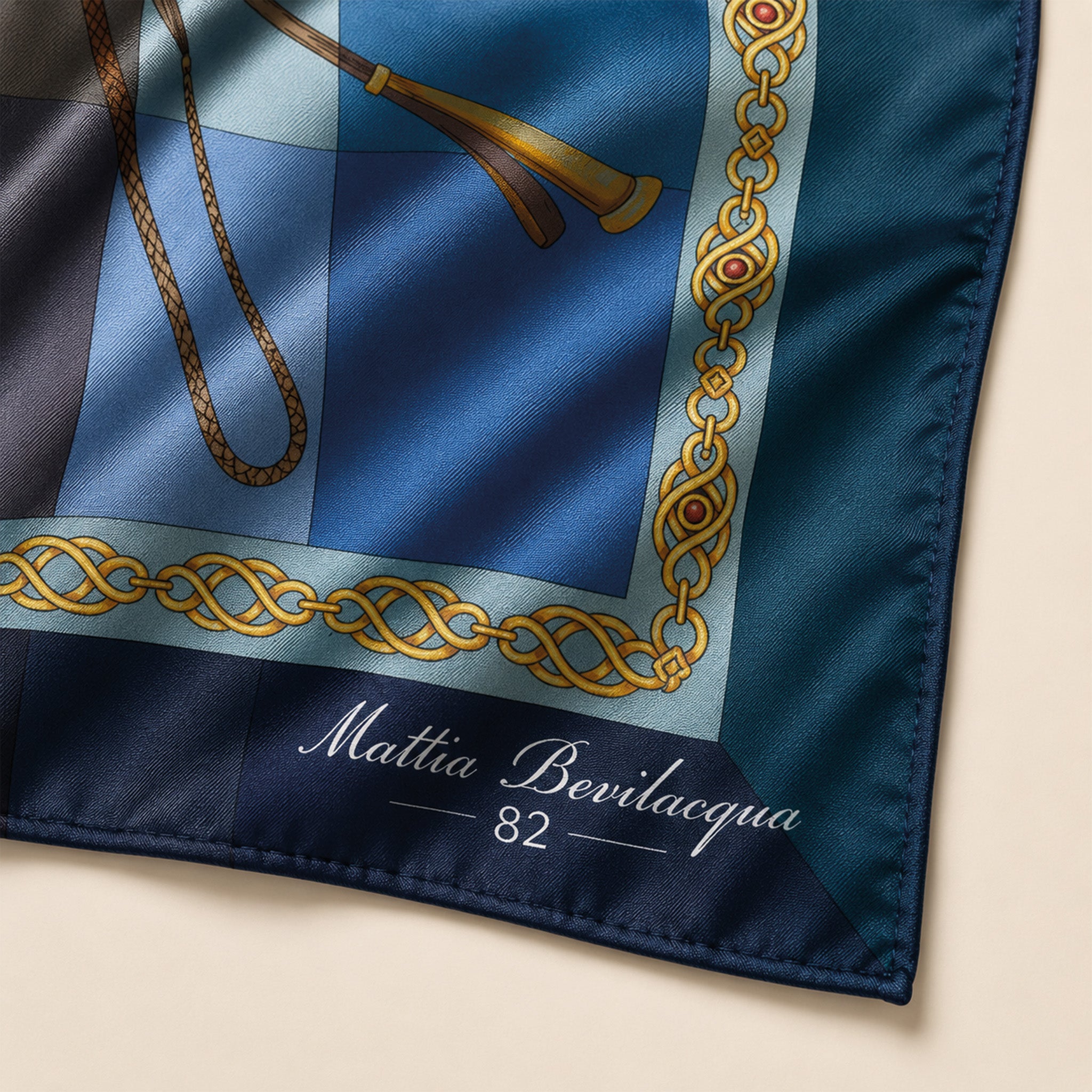 Foulard donna in pura seta – Stampa Equestre