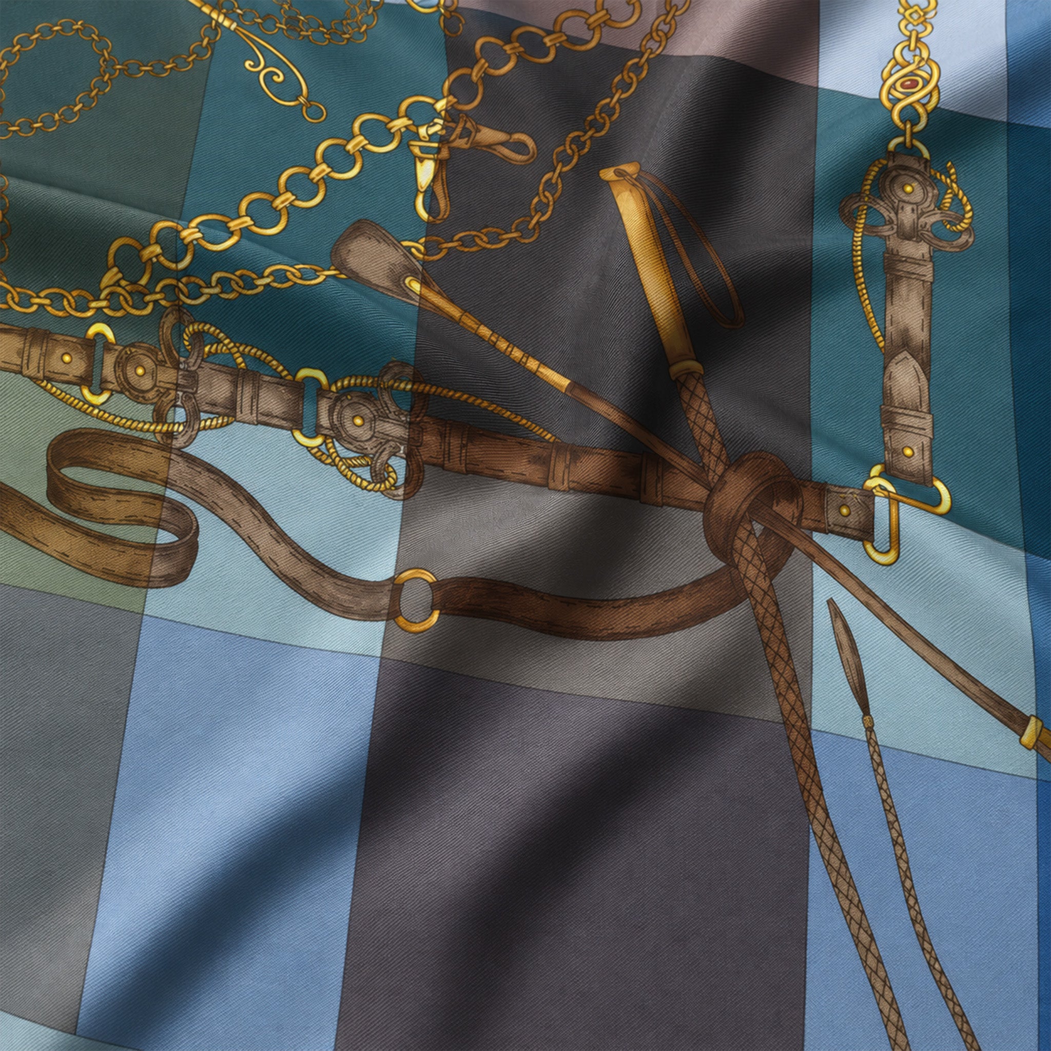 Foulard donna in pura seta – Stampa Equestre