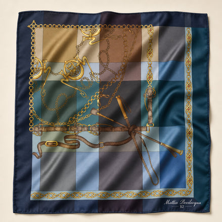Foulard donna in pura seta – Stampa Equestre