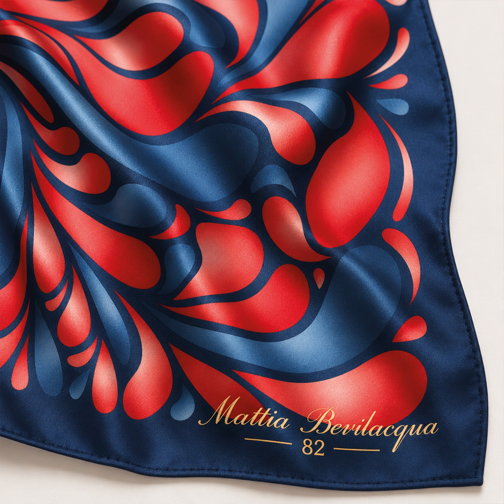 Foulard donna in pura seta – Stampa Frammenti