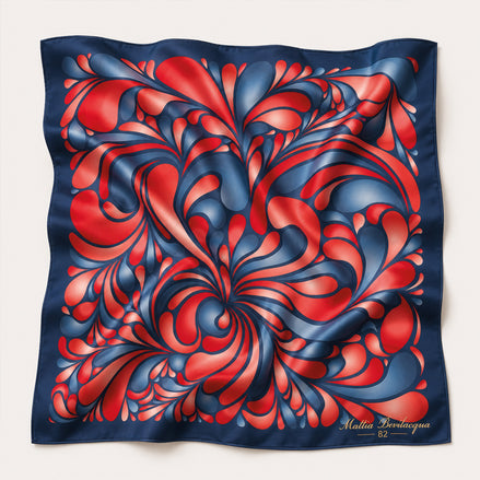 Foulard donna in pura seta – Stampa Frammenti