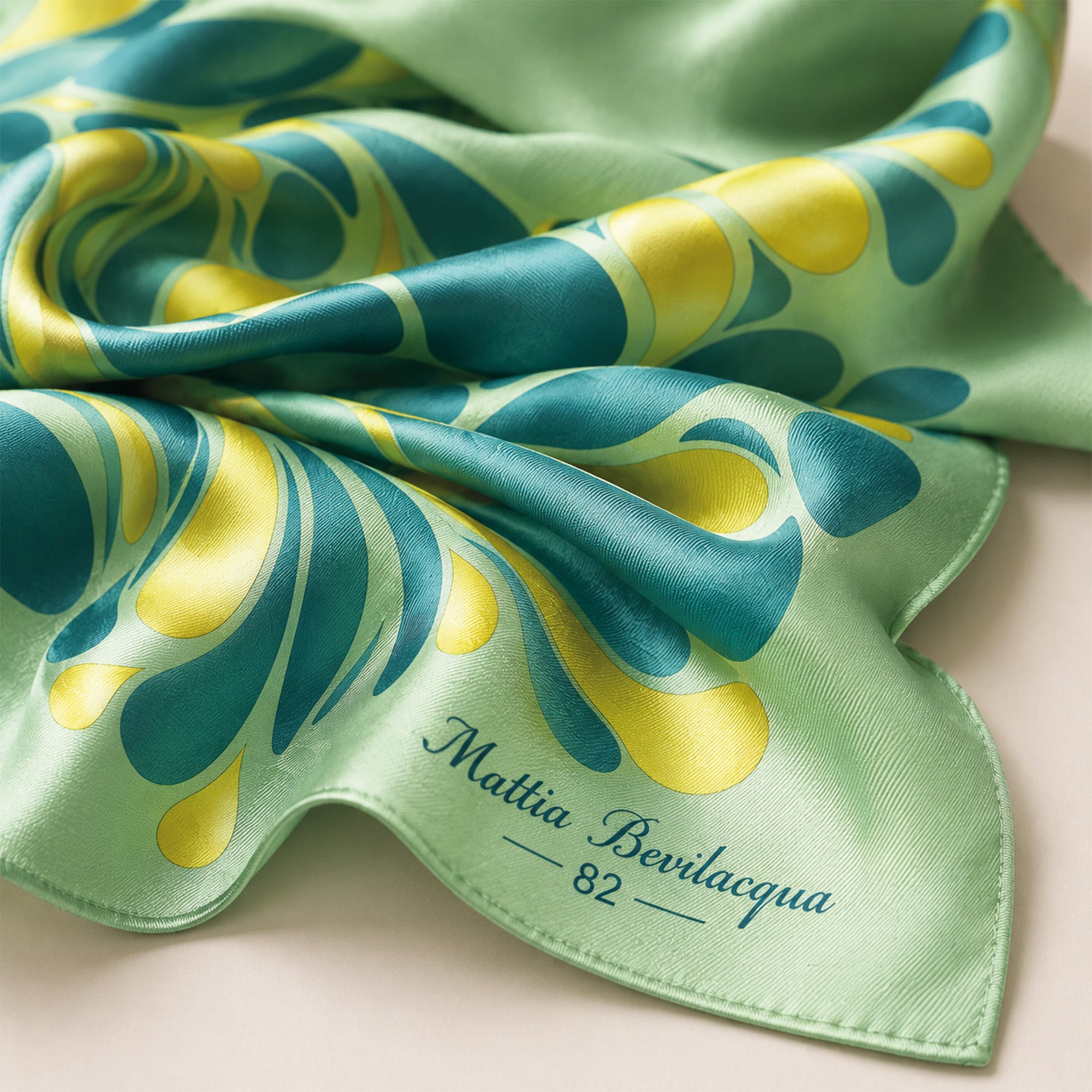 Foulard donna in pura seta – Stampa Frammenti