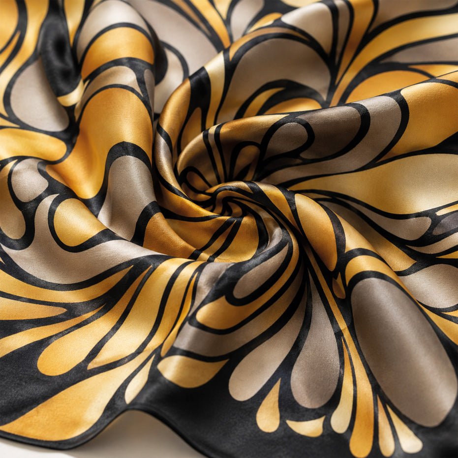 Foulard donna in pura seta – Stampa Frammenti