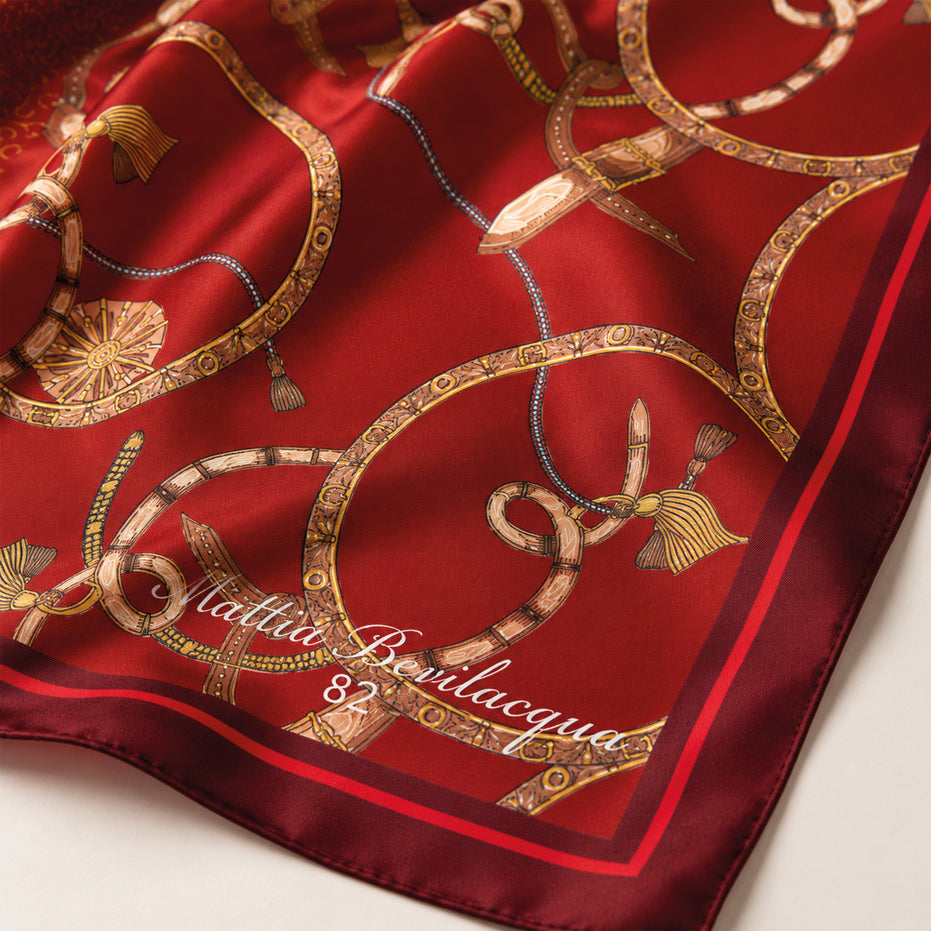 Foulard donna in pura seta – Stampa Heritage