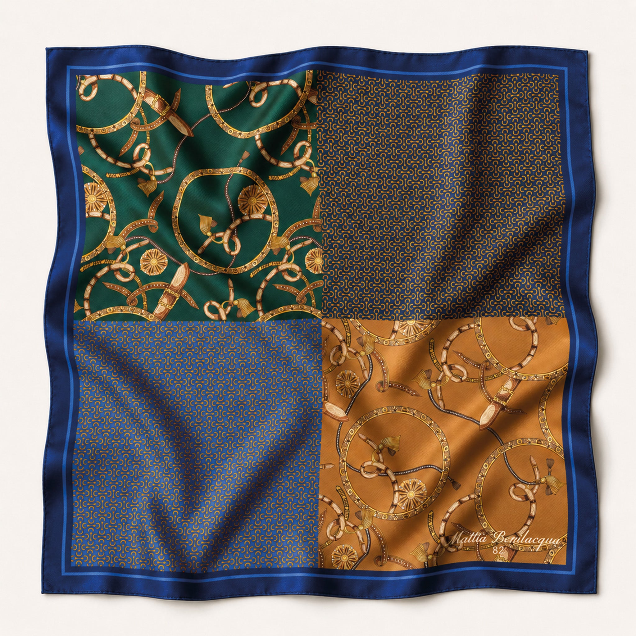Foulard donna in pura seta – Stampa Heritage