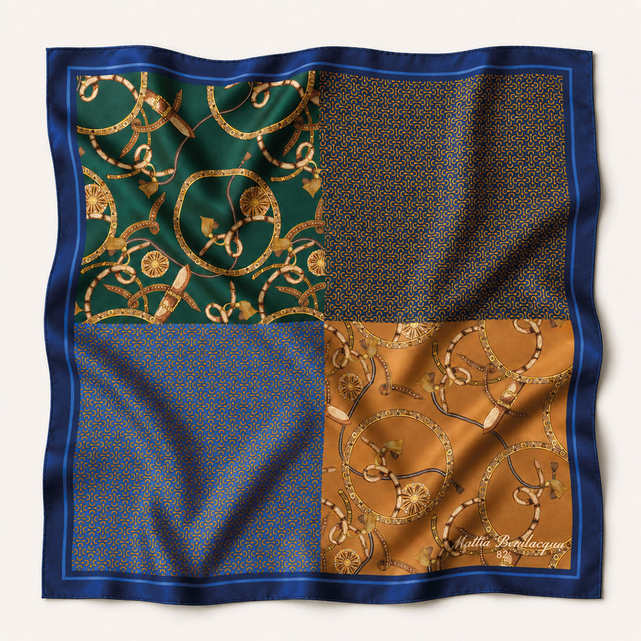 Foulard donna in pura seta – Stampa Heritage