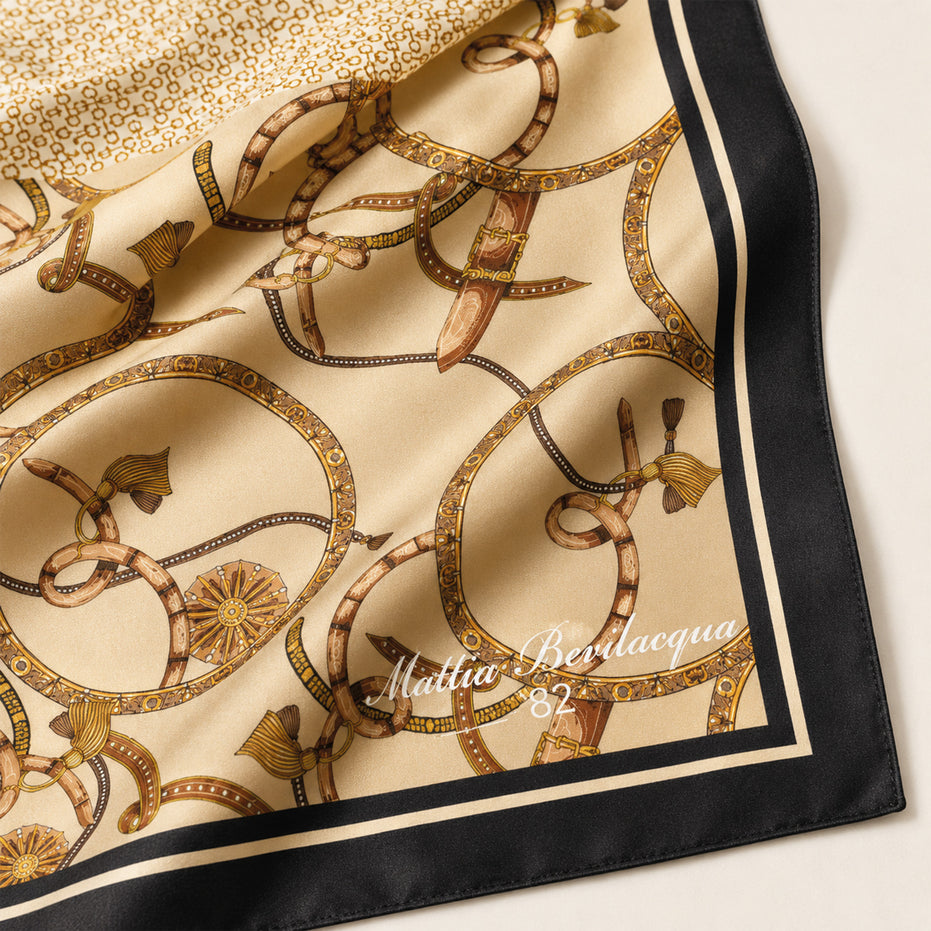 Foulard donna in pura seta – Stampa Heritage
