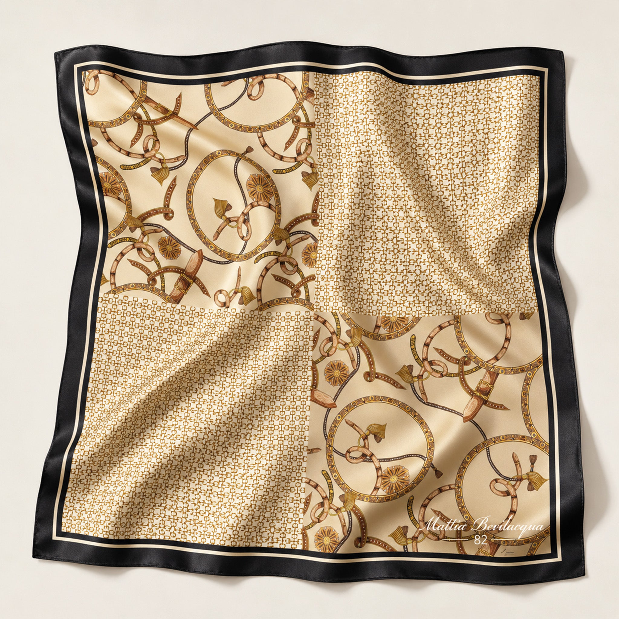 Foulard donna in pura seta – Stampa Heritage