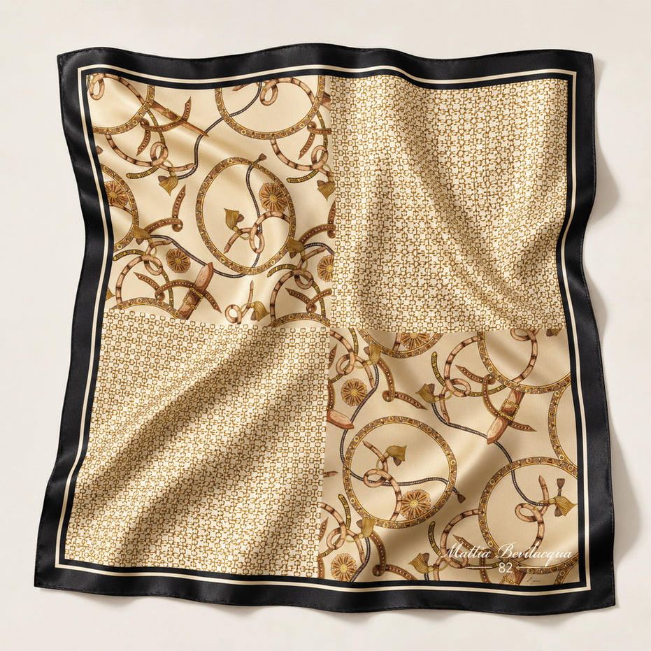 Foulard donna in pura seta – Stampa Heritage