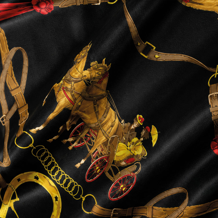 Foulard donna in pura seta – Stampa Horses