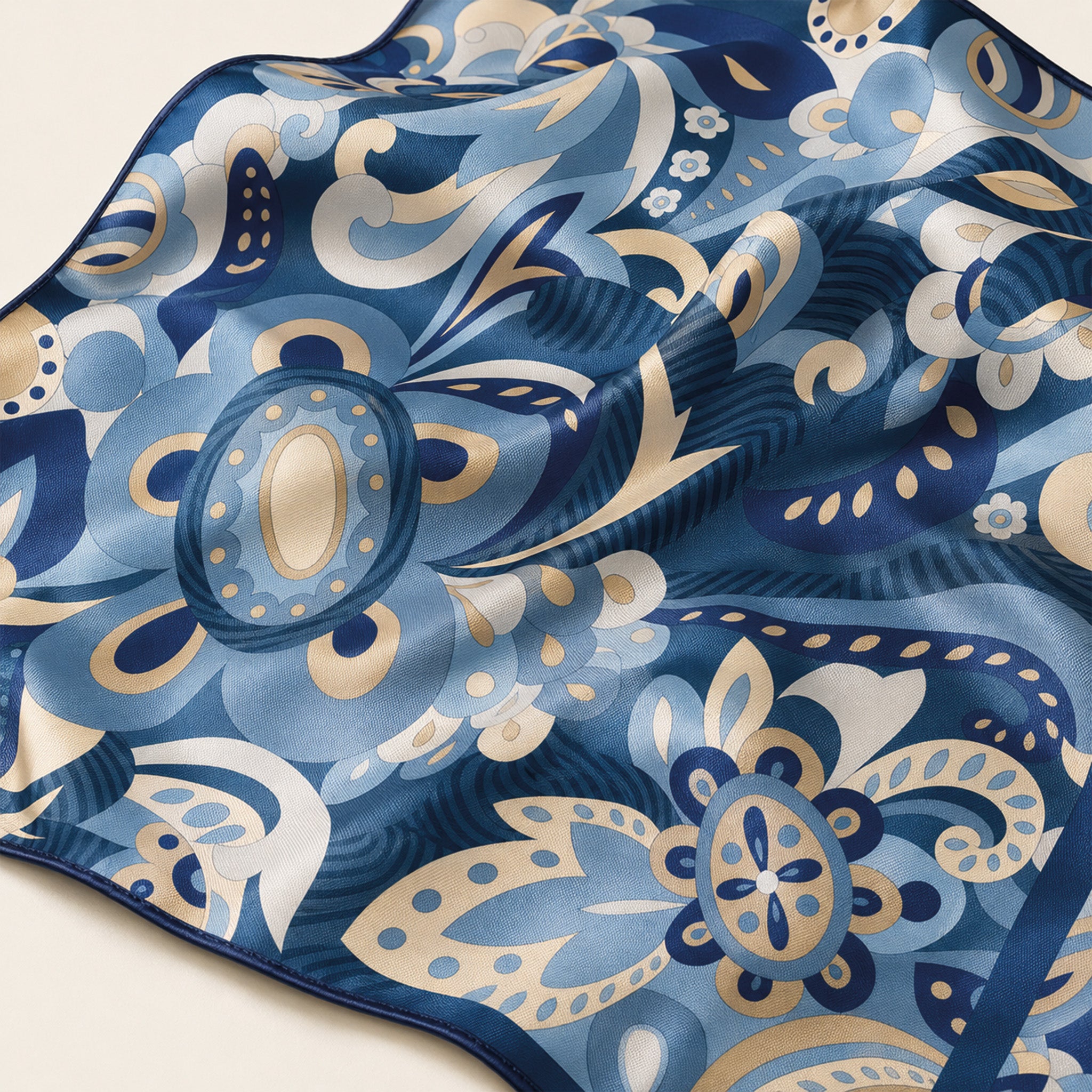 Foulard donna in pura seta – Stampa Paisley