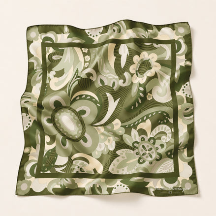 Foulard donna in pura seta – Stampa Paisley