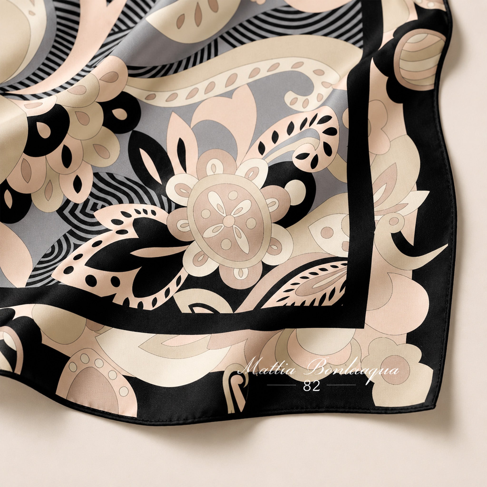 Foulard donna in pura seta – Stampa Paisley