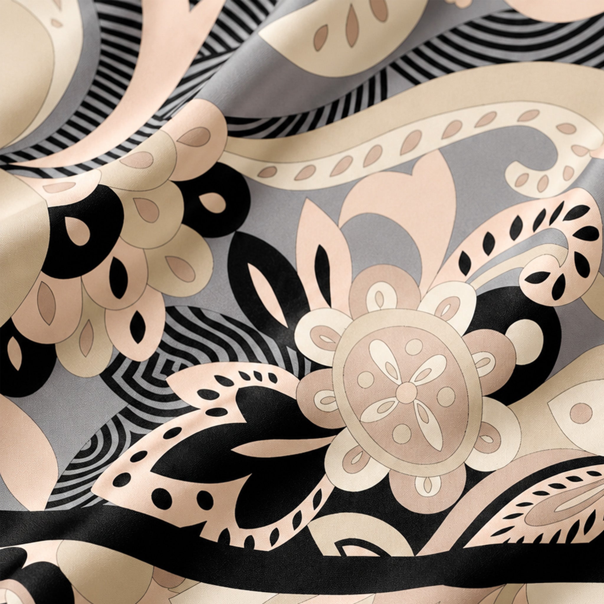 Foulard donna in pura seta – Stampa Paisley