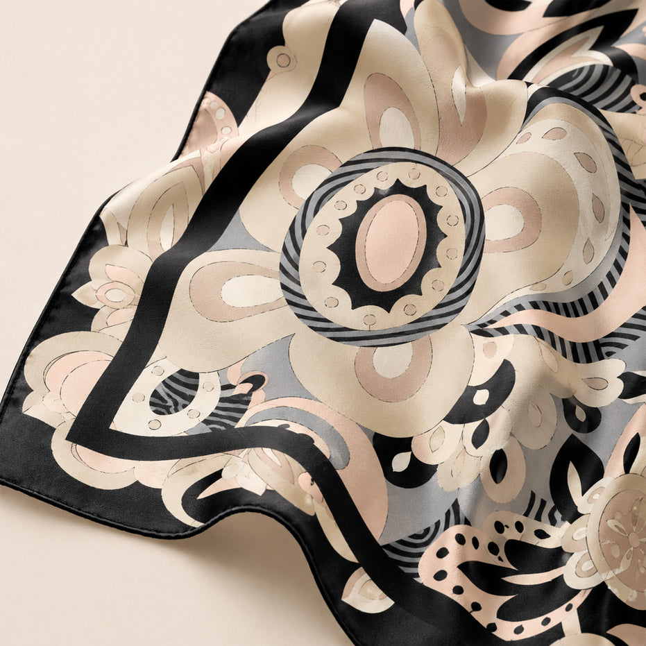 Foulard donna in pura seta – Stampa Paisley