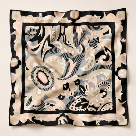 Foulard donna in pura seta – Stampa Paisley