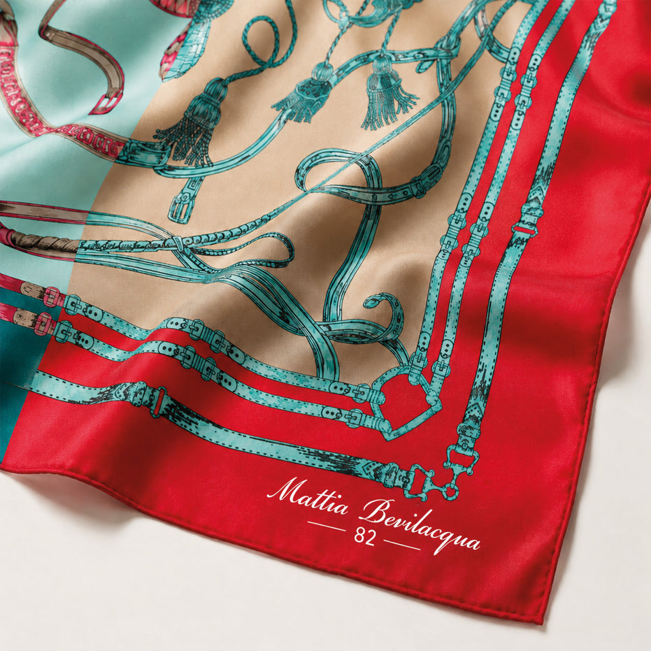 Foulard donna in pura seta – Stampa Scuderia
