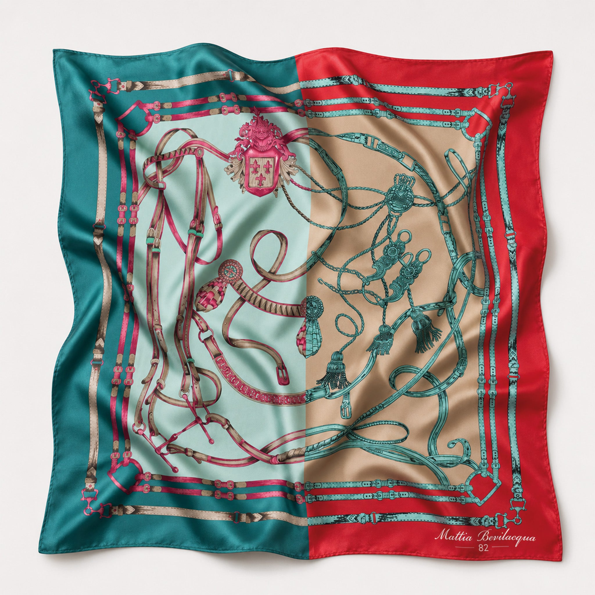 Foulard donna in pura seta – Stampa Scuderia
