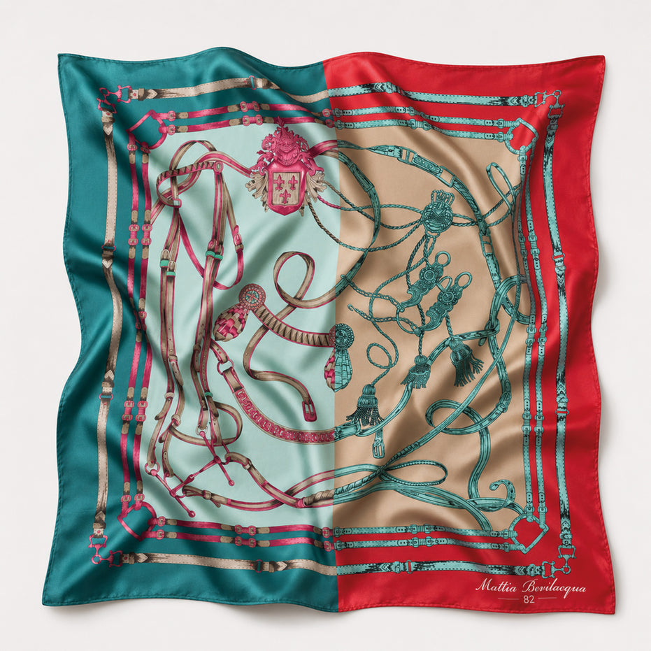 Foulard donna in pura seta – Stampa Scuderia