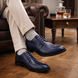 Scarpe - Derby brogue da uomo in vitello spazzolato ricamato