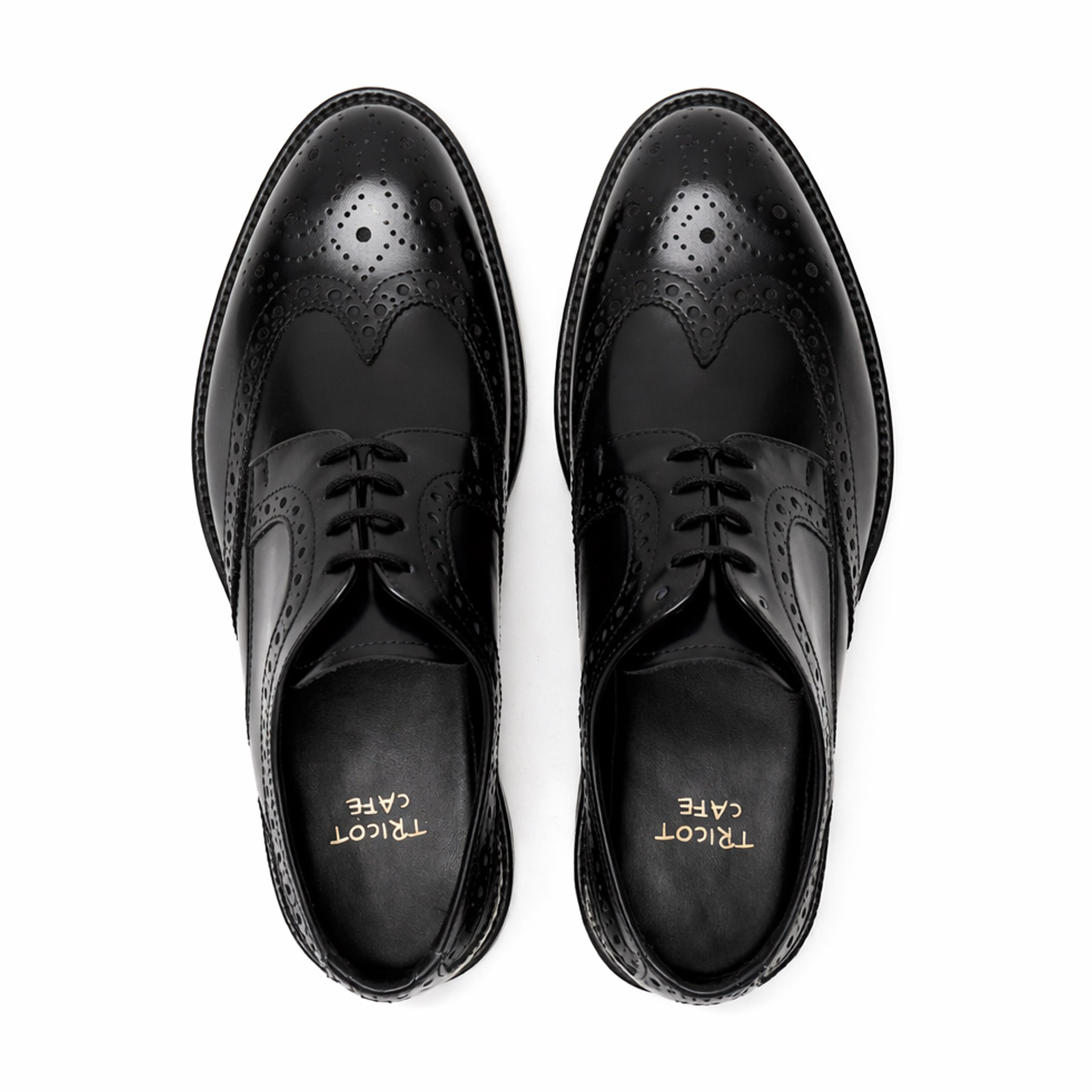 Scarpe - Derby brogue da uomo in vitello spazzolato ricamato