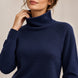 Maglia Donna in Lana e Cashmere con Collo a Cratere