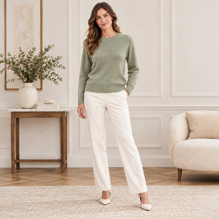 Maglia Donna Girocollo in Lana e Cashmere