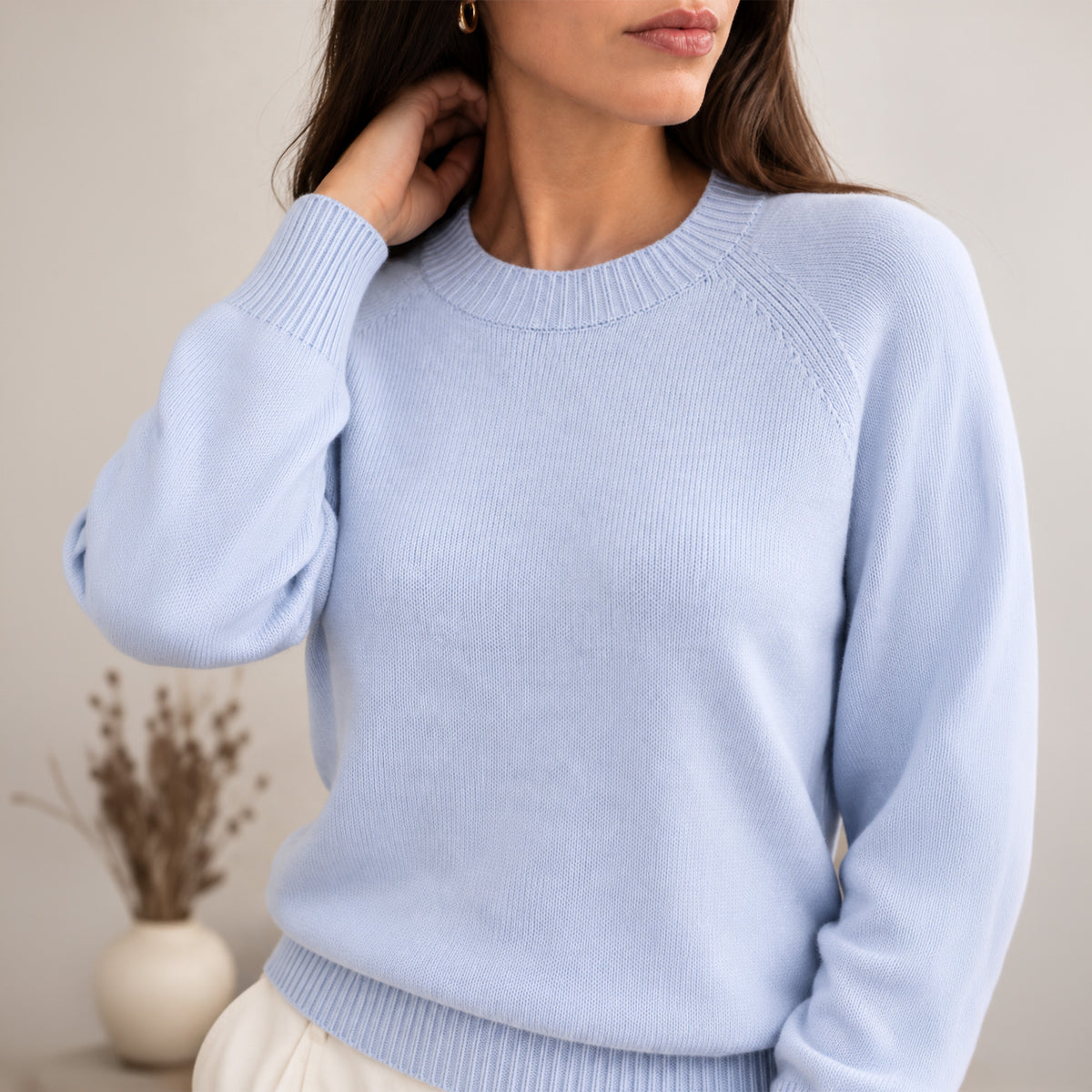 Maglia Donna Girocollo in Lana e Cashmere