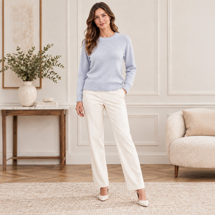 Maglia Donna Girocollo in Lana e Cashmere