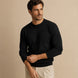 Maglione girocollo da uomo in lana extrafine merino – Finezza 12