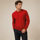 Maglione girocollo da uomo in 100% Lana Merino Superfine – Finezza 18