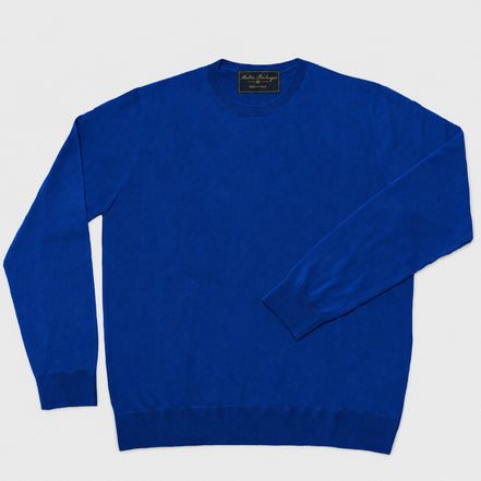 Maglione girocollo da uomo in 100% Lana Merino Superfine – Finezza 18