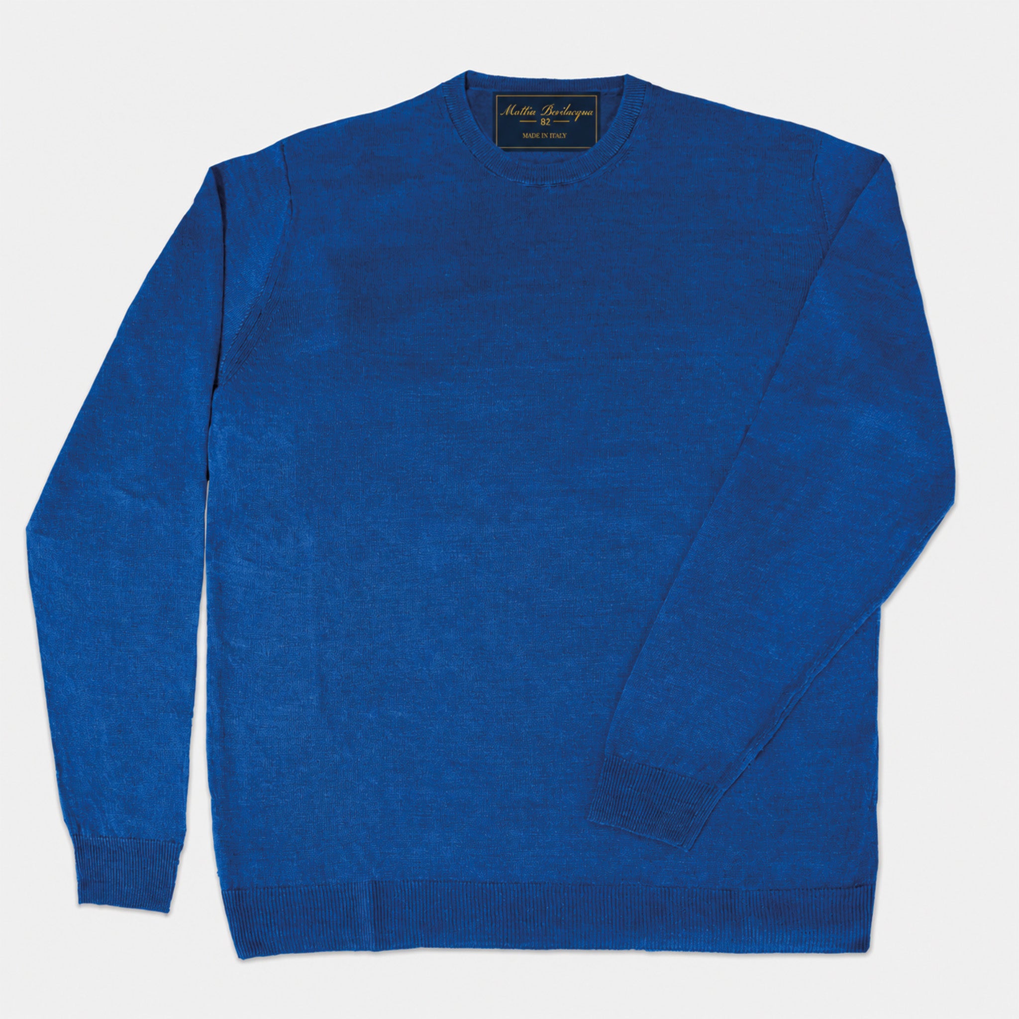 Maglione girocollo da uomo in lino biologico – Finezza 12