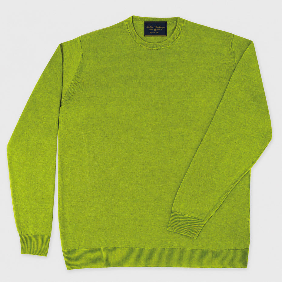 Maglione girocollo da uomo in lino biologico – Finezza 12