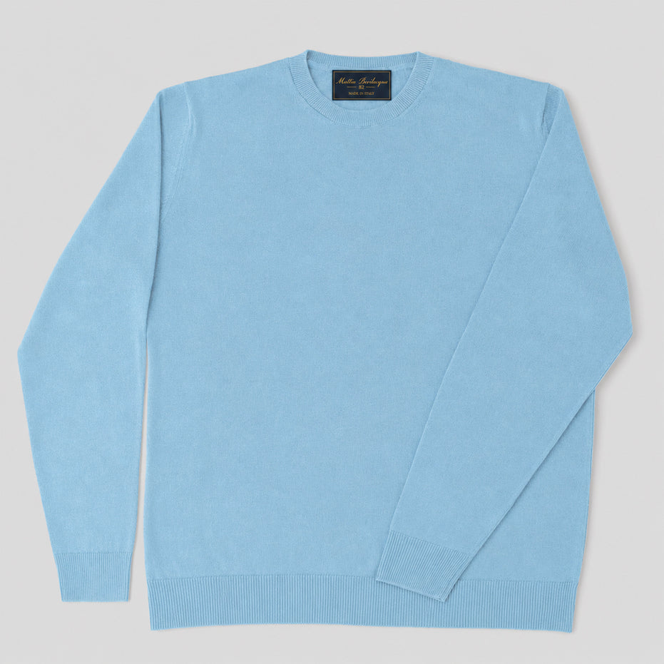 Maglione girocollo da uomo in lino biologico – Finezza 12