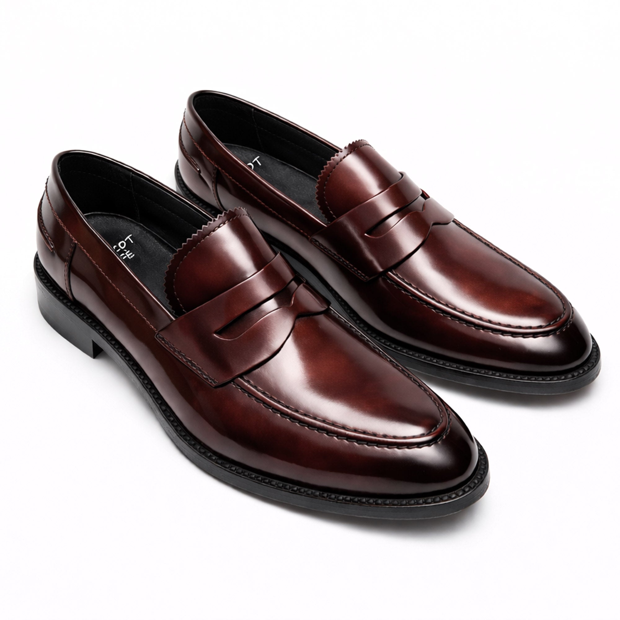 Scarpe - Mocassino penny loafer da uomo in vitello spazzolato