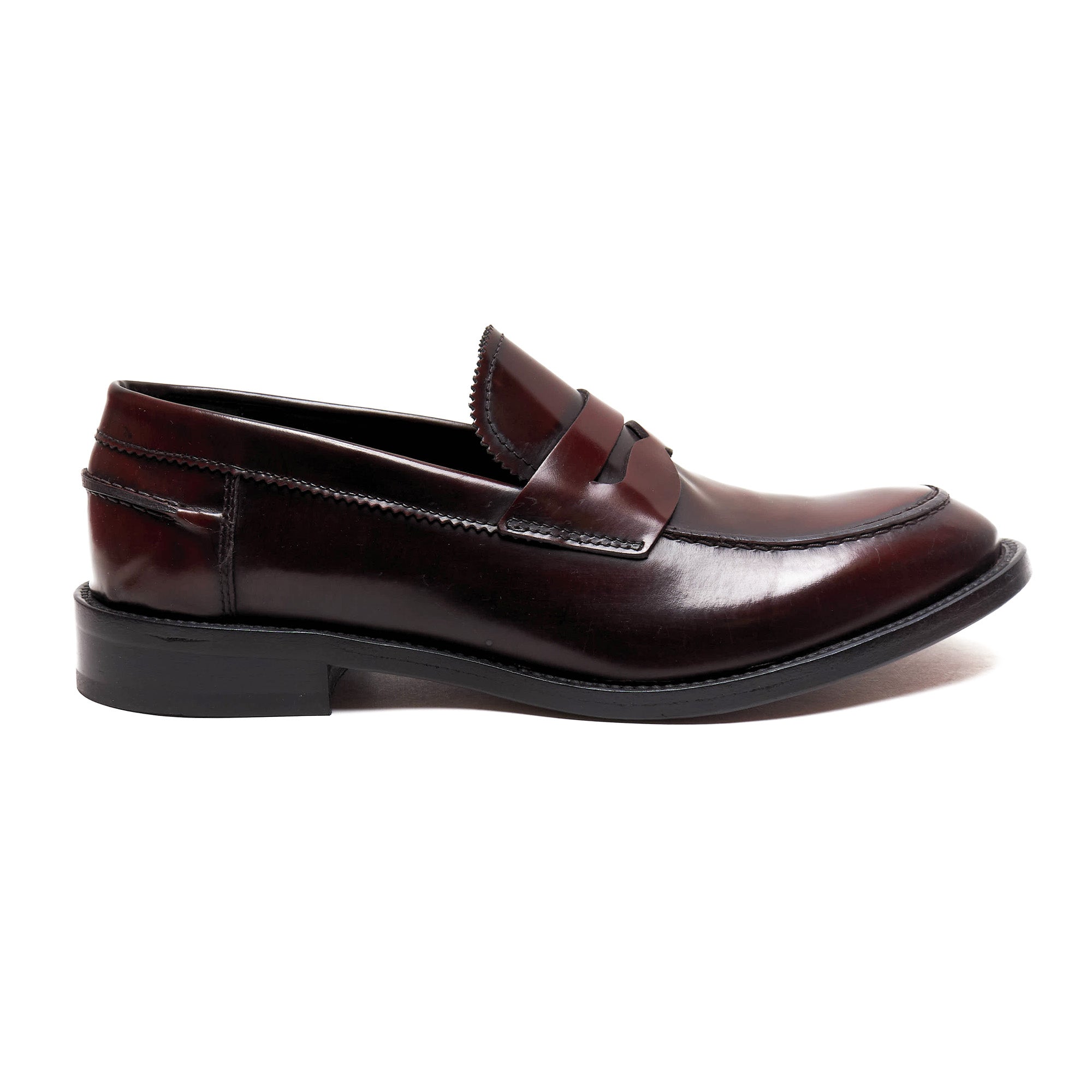 Scarpe - Mocassino penny loafer da uomo in vitello spazzolato