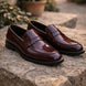Scarpe - Mocassino penny loafer da uomo in vitello spazzolato