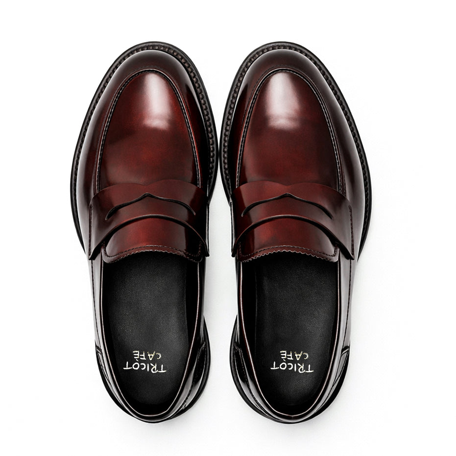 Scarpe - Mocassino penny loafer da uomo in vitello spazzolato