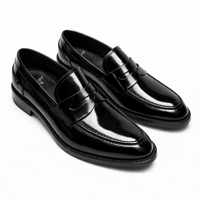 Scarpe - Mocassino penny loafer da uomo in vitello spazzolato