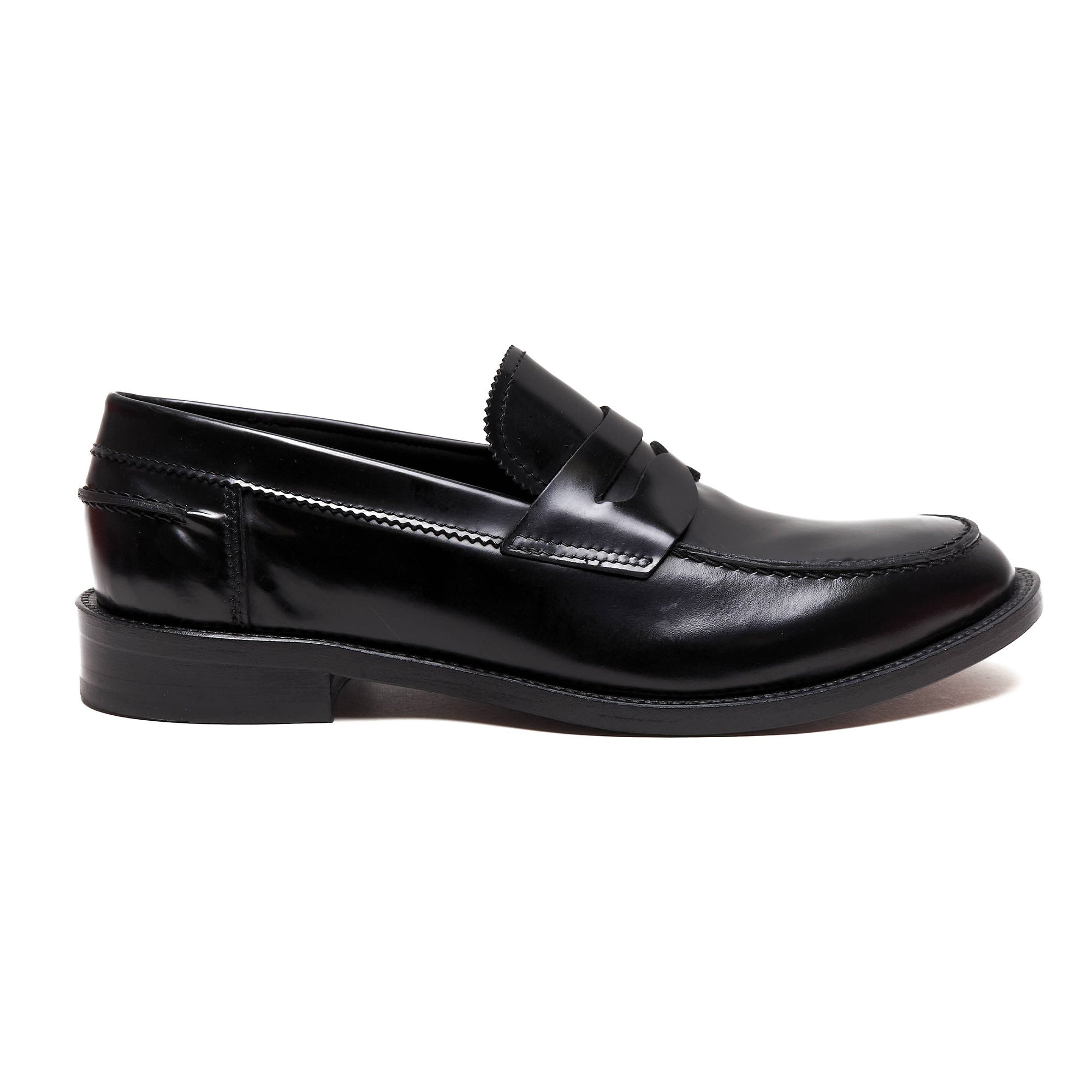 Scarpe - Mocassino penny loafer da uomo in vitello spazzolato