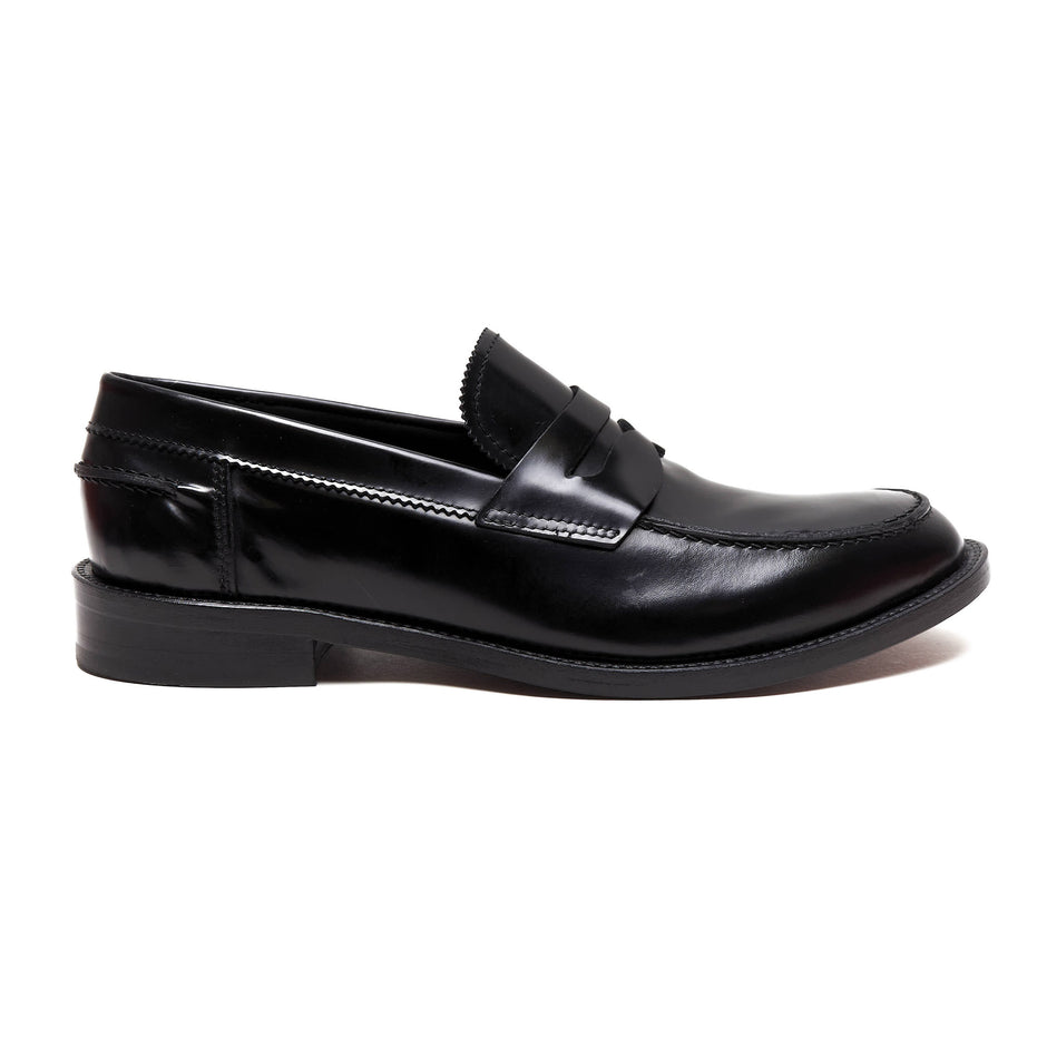 Scarpe - Mocassino penny loafer da uomo in vitello spazzolato