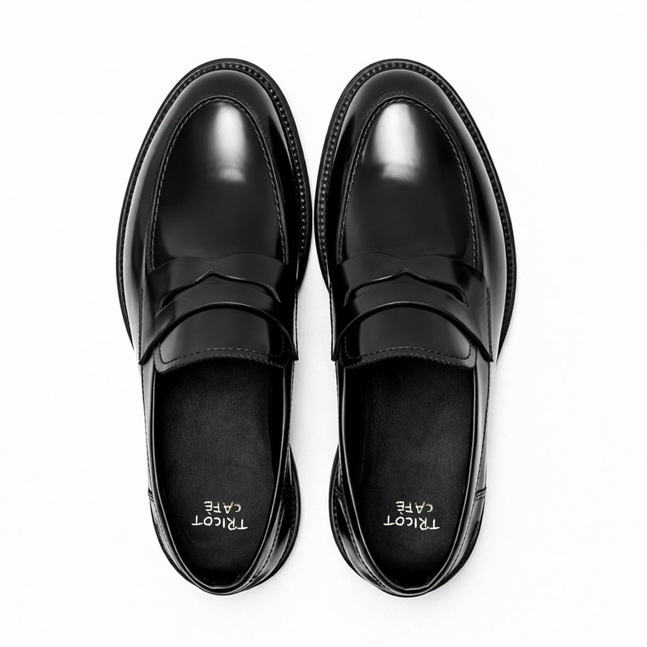 Scarpe - Mocassino penny loafer da uomo in vitello spazzolato
