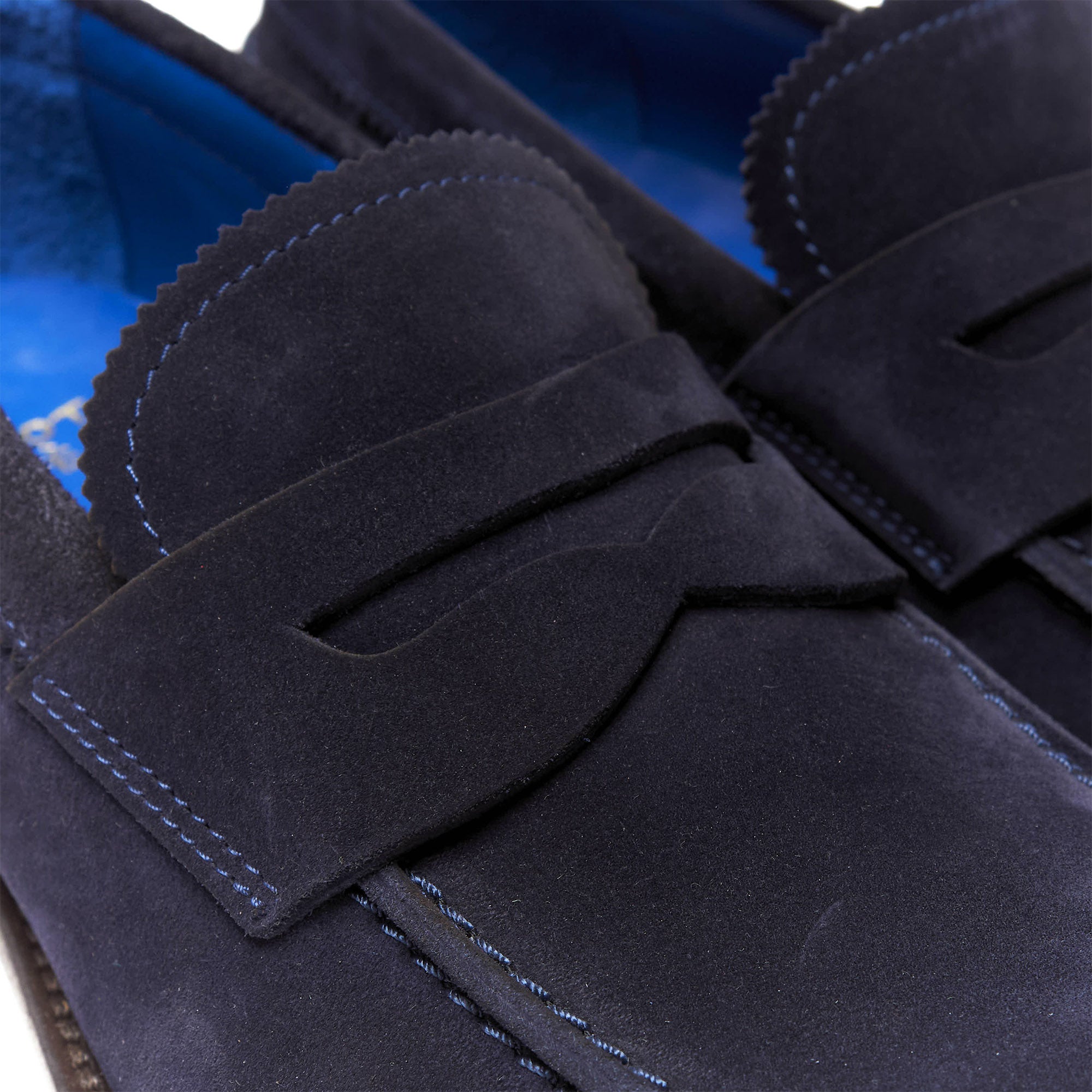 Scarpe Mocassino Penny Loafer da uomo scamosciate