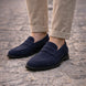 Scarpe Mocassino Penny Loafer da uomo scamosciate