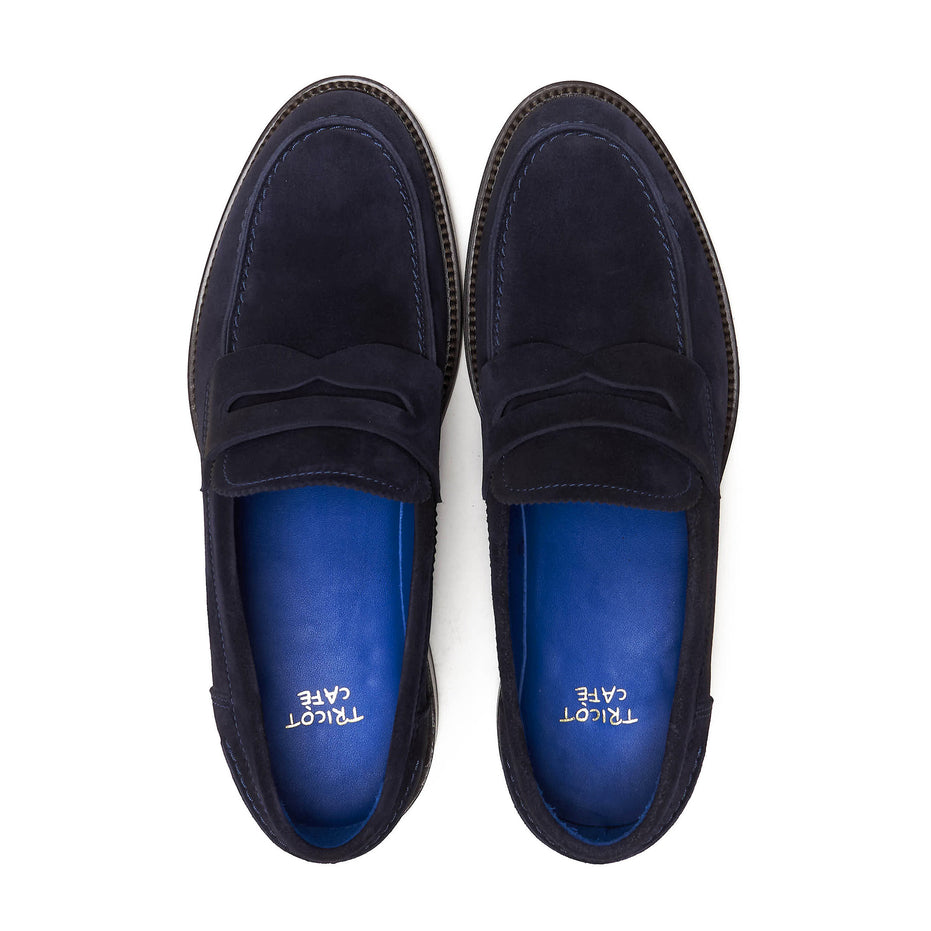 Scarpe Mocassino Penny Loafer da uomo scamosciate