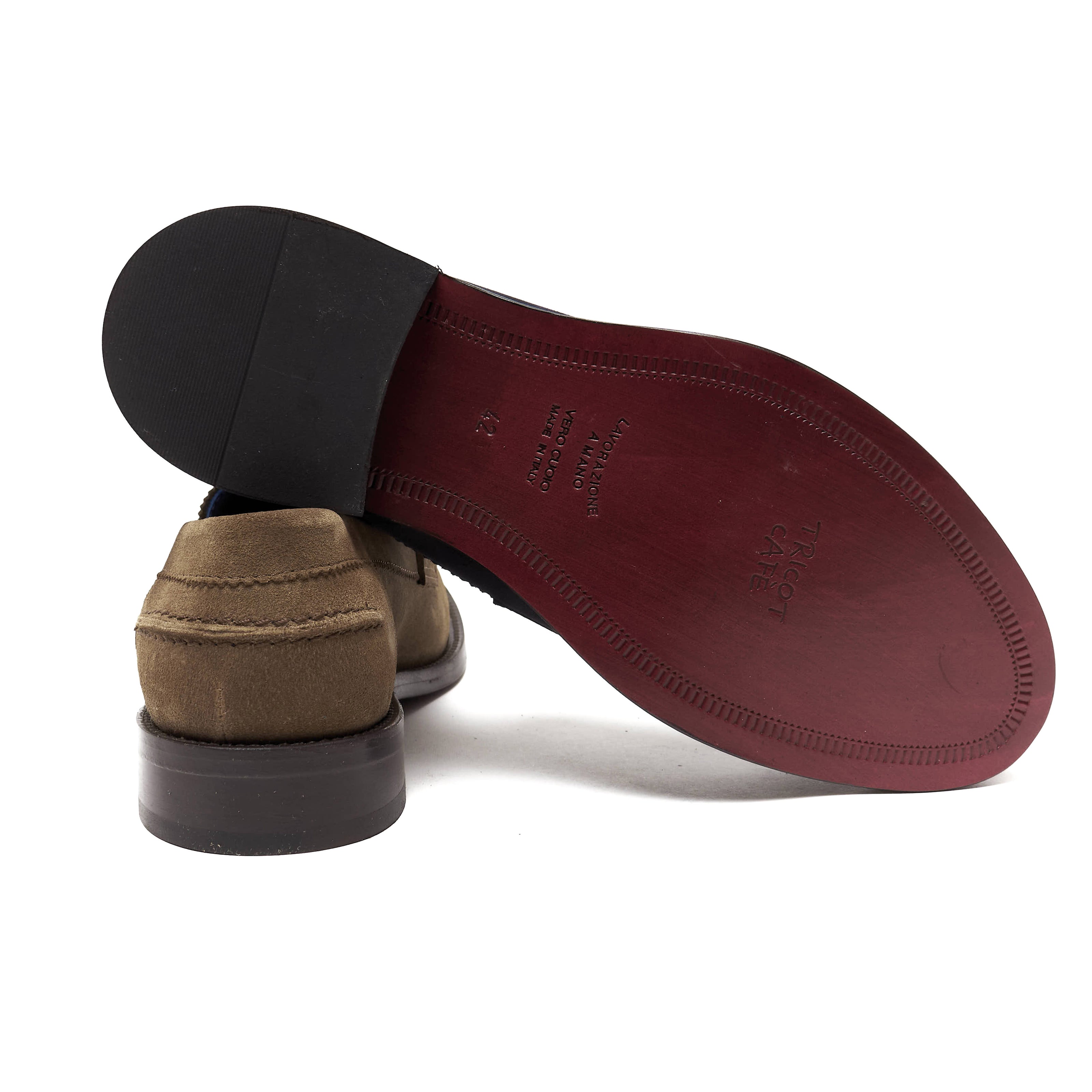 Scarpe Mocassino Penny Loafer da uomo scamosciate
